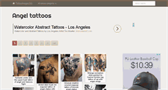 Desktop Screenshot of angel-tattoo.tattooimages.biz